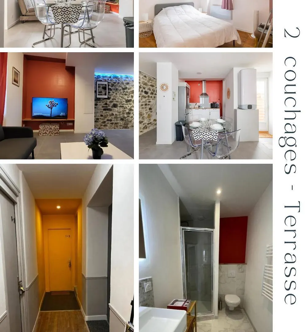 Apartmán Escapade Dans Grand T2 De Charme Avec Terrasse - Proche Gare Et Centre Ville Lurdy